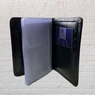 CARTEIRA COURO LEGITIMO PRETA UNISSEX MASCULINA PEQUENA MEDIA CABE DOCUMENTO DINHEIRO MOEDA ZÍPER em Oferta na Shopee