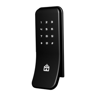 Smart Fechadura Wi-Fi de Sobrepor Positivo Casa Inteligente - Abertura por Biometria, Senha, Tag e App - Preto