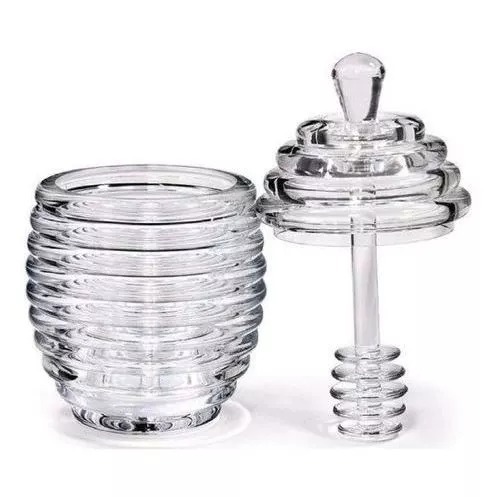 Meleira com Tampa e Pegador em Acrílico Transparente em Oferta na Shopee