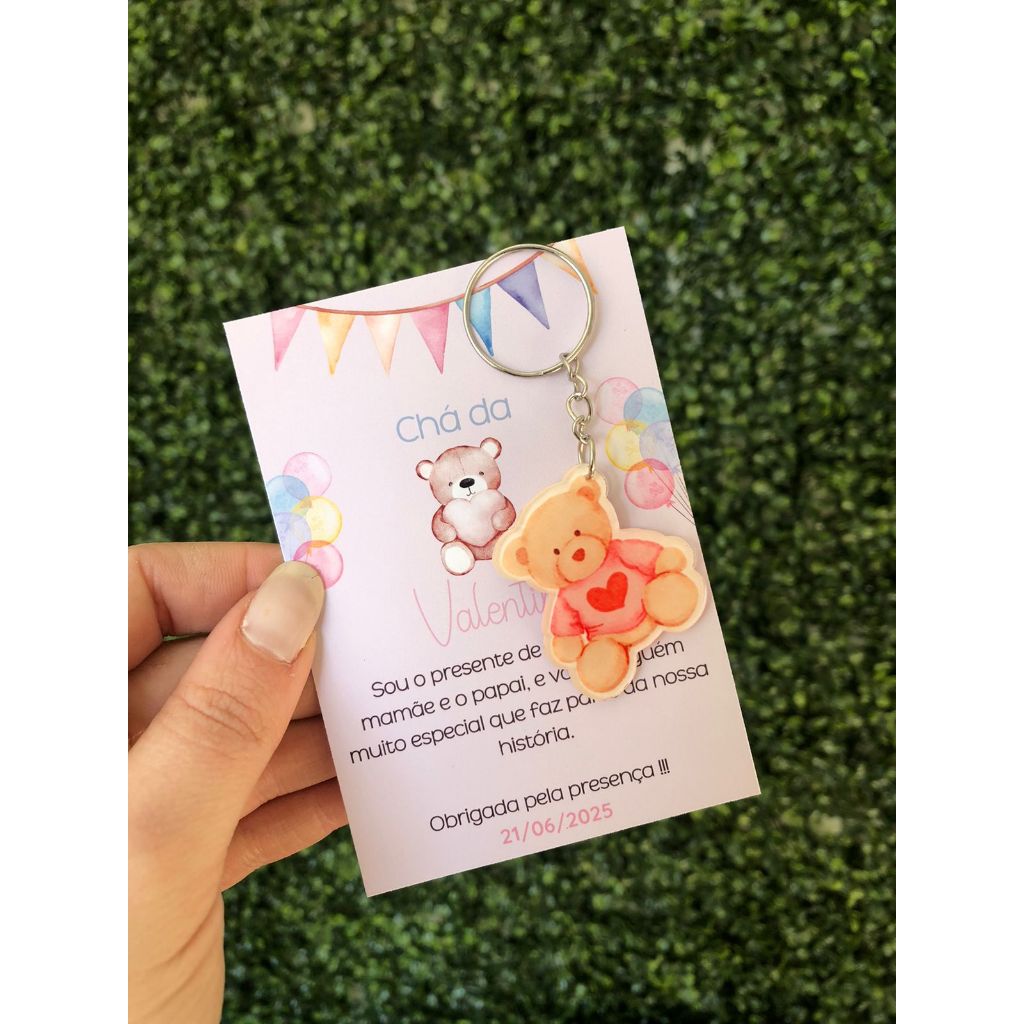 10 Chaveiros De Acrílico Personalizados Lembrancinhas De Aniversário e Chá De Bebê