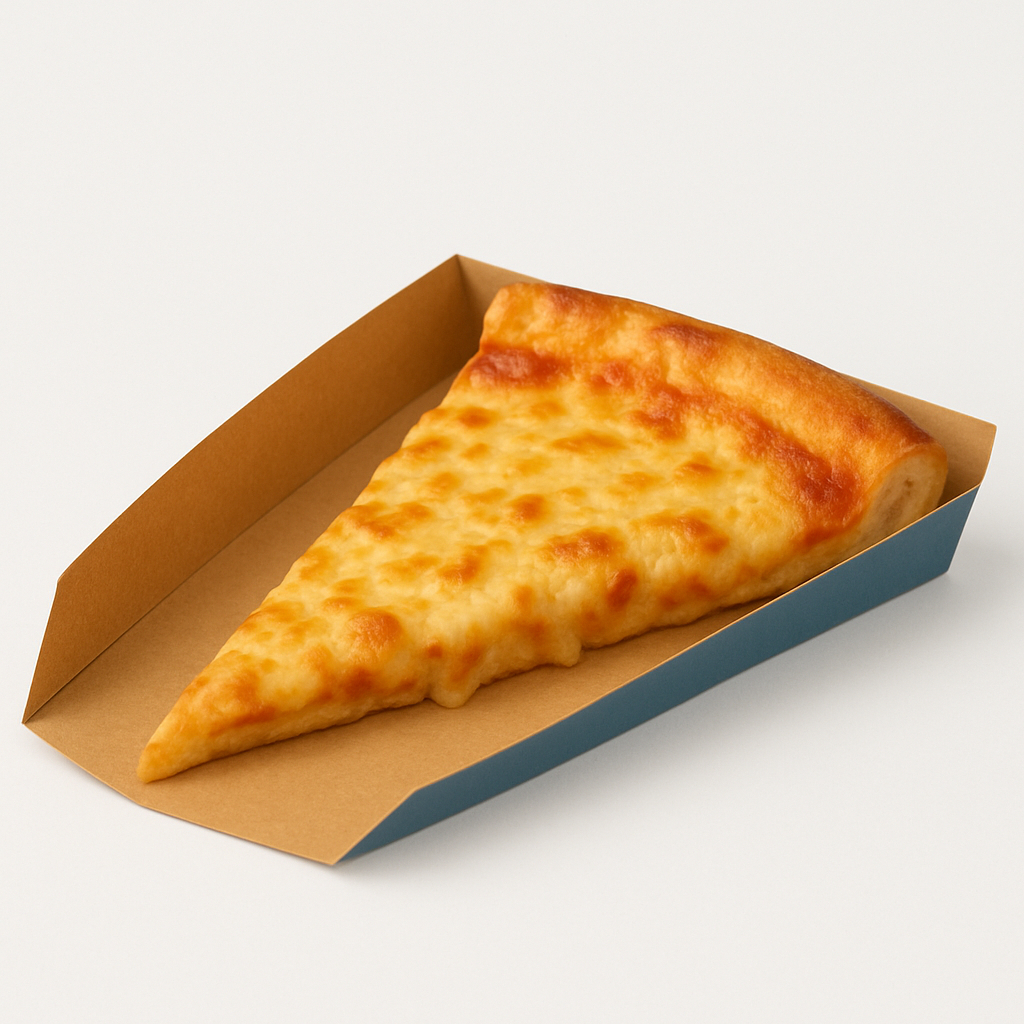 Embalagem Suporte Para Fatia De Pizza Branca Kit 10