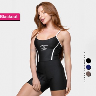 Macaquinho Fitness Slim Costa Nua College Silk Blackout Zero Transparência Crossfit Yoga em Oferta na Shopee