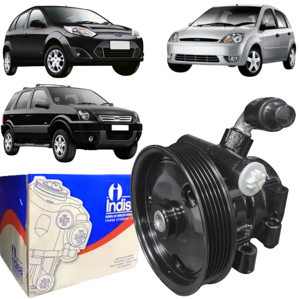 Bomba De Direção Hidráulica C/Polia Ford Ecosport Ford Fiesta Hatch Sedan 1.6 8v Zetec Rocam em Oferta na Shopee