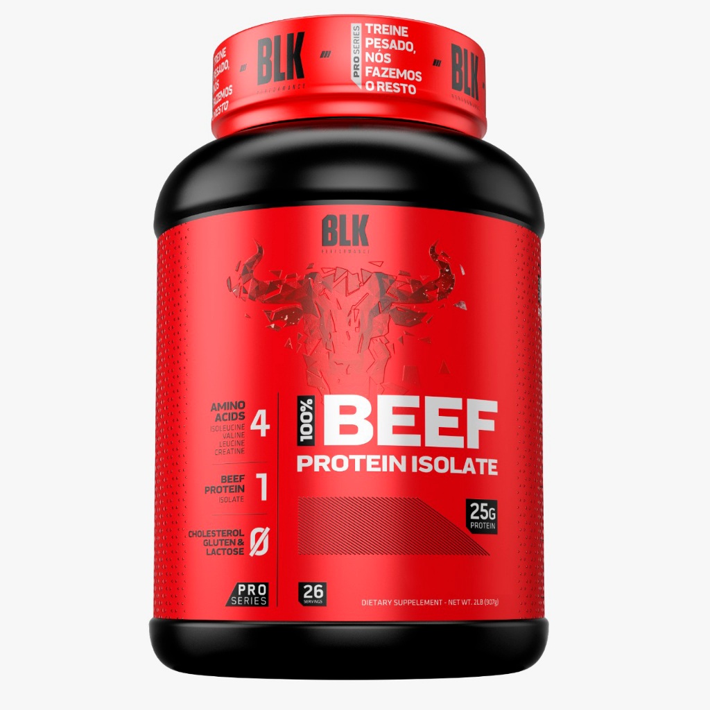 Whey Protein Carne Blk 410 Beef Protein - 907g - BLK Performance em Oferta na Shopee