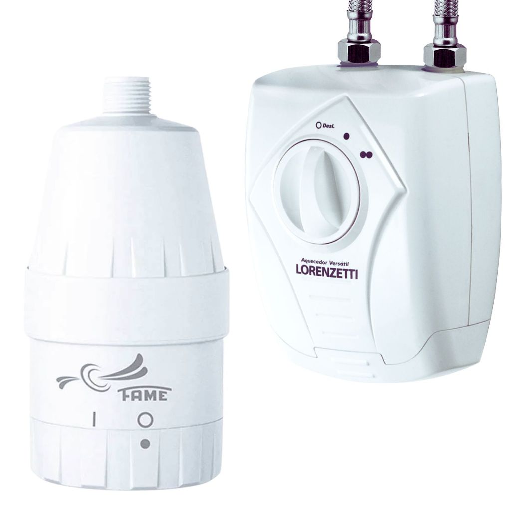 Aquecedor Elétrico Para Cozinha e Banheiro Fame ou Lorenzetti Versátil - 127v e 220v