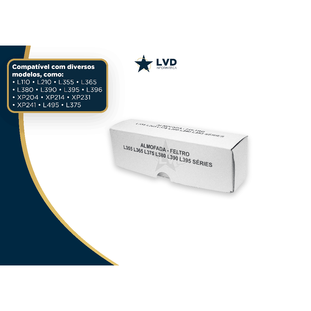 Almofada Feltro Epson L355 L365 L395 L380 L390 XP214