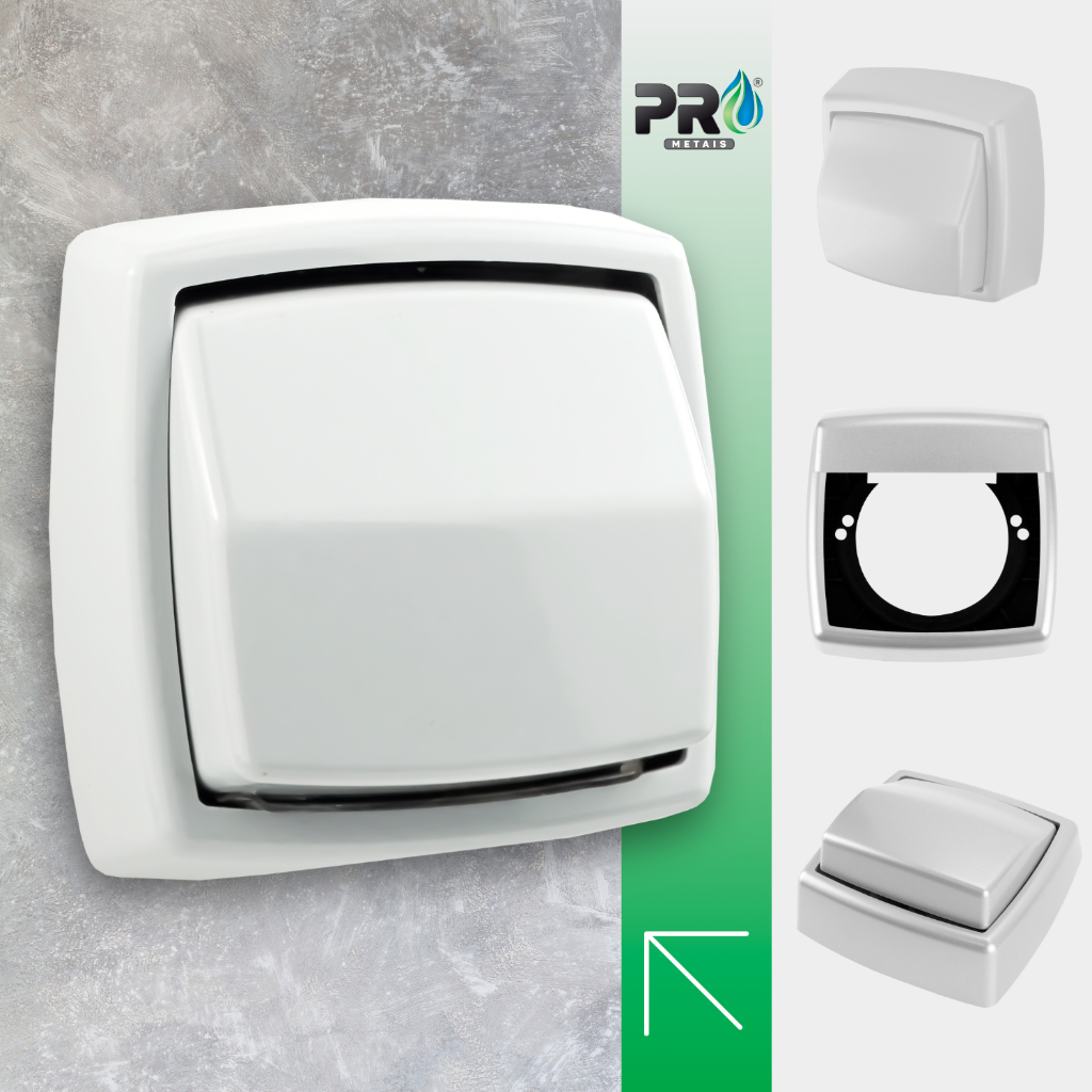 Acabamento Para Valvula De Descarga Padrão Hydra Max Deca Branco Abs Luxo Cód. 5011