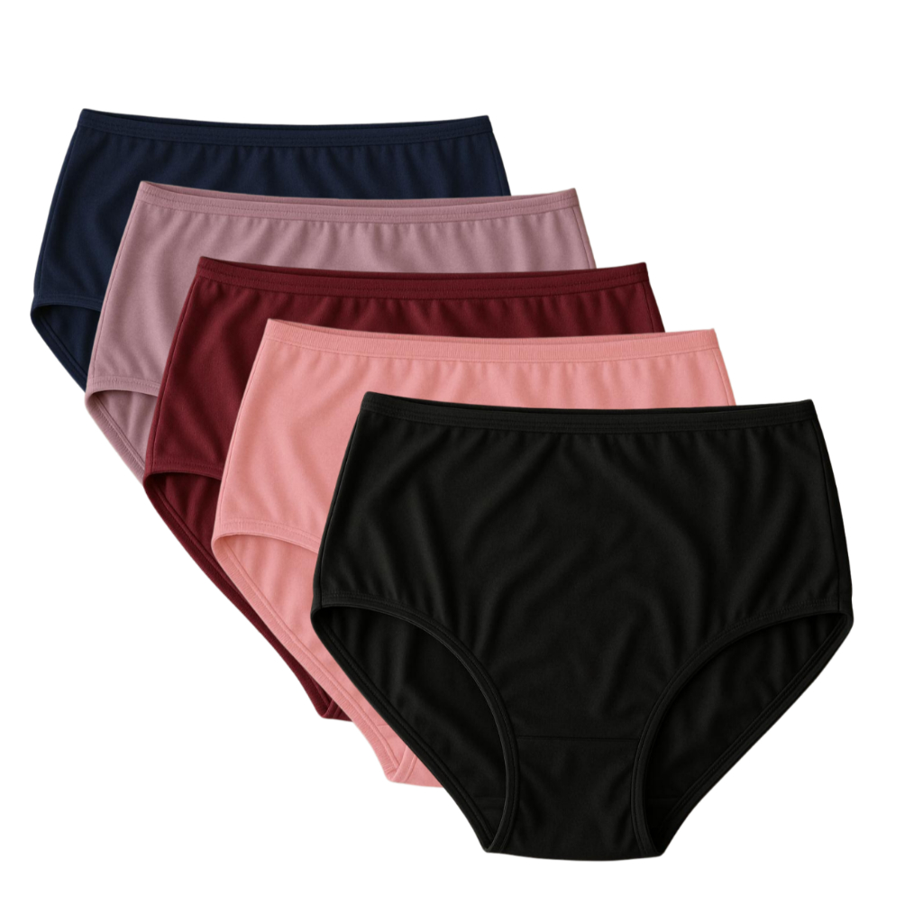 Kit 5 Calcinhas Calçolas Microfibra Adulto Para Senhoras em Oferta na Shopee