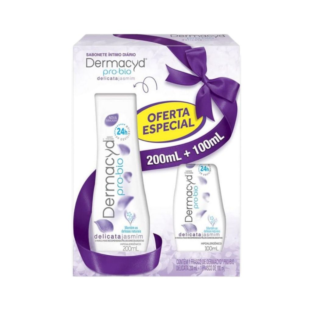 Dermacyd Sabonete Líquido Íntimo Delicata 24h - 200ml + 100ml