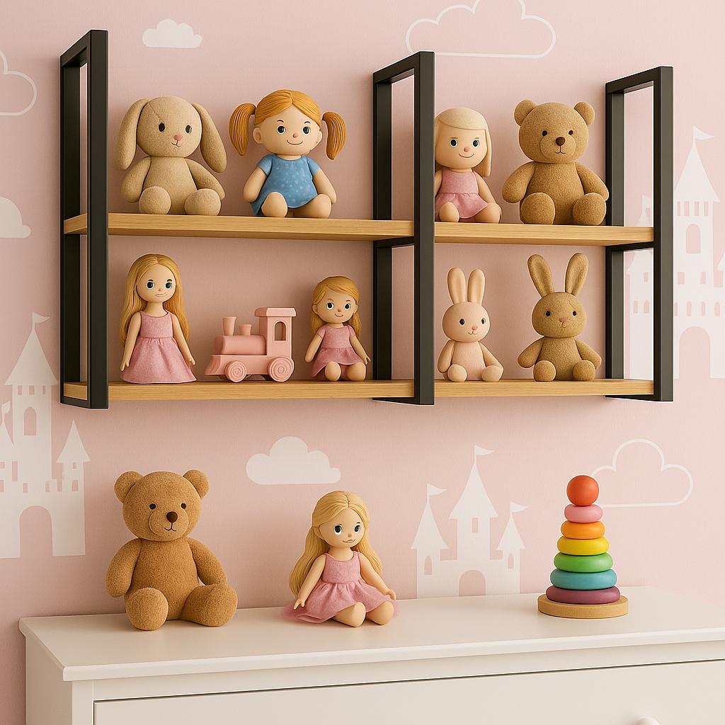 Rack Infantil Suspensa Designer Industrial P/ Quarto
