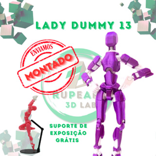 Boneco Lady 13 - Dummy Boneco Articulado # MONTADO # Action Figure Brinquedo Sensorial Varias Posições 3D em Oferta na Shopee