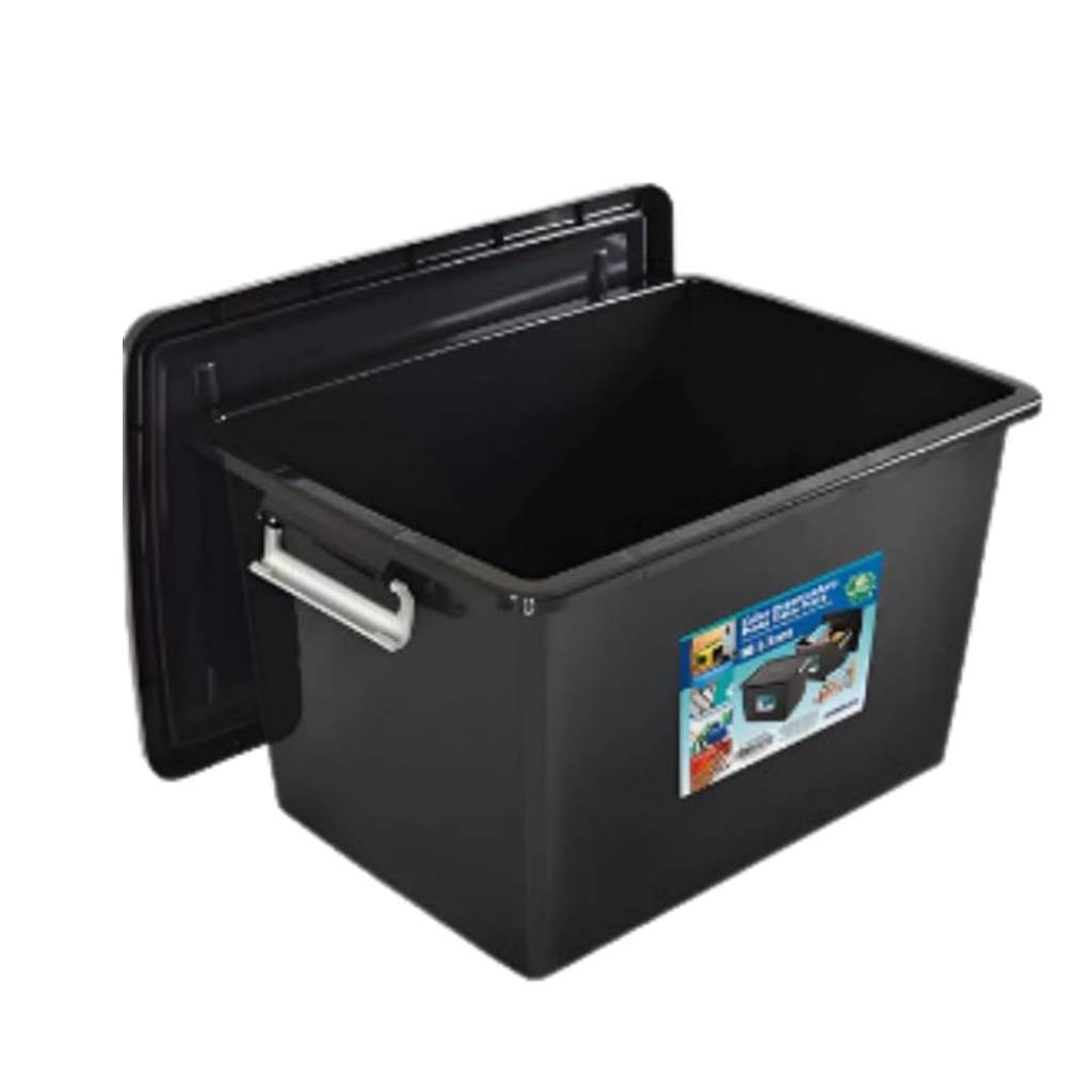 Caixas Organizadoras com trava Caixa Empilhável Container 56lts Caixa para Brinquedos Caixa para Livros