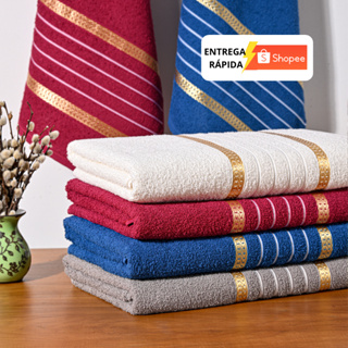 Toalha banho Banhão Felpuda Luxo Laune Haus Gigante 135cm x 70cm 100% Algodão em Oferta na Shopee