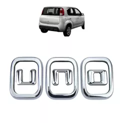 Emblema Letreiro UNO UNO 2011 a 2016 Cromado