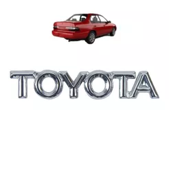 Emblema Letreiro TOYOTA Carros Toyota 1993 a 2002 Cromado