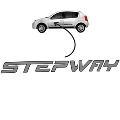 Emblema Adesivo Lateral STEPWAY Sandero 2011 a 2013