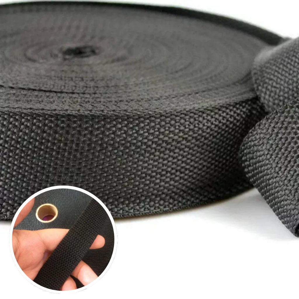 Fita CA 30mm 3cm Preta Cadarço Alça Bolsas Mochilas Costura em Oferta na Shopee