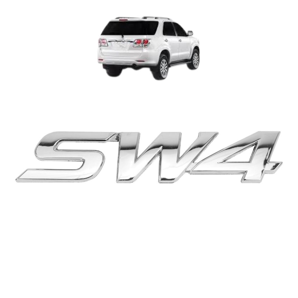 Emblema Letreiro SW4 Hilux SW4 2005 a 2015 Cromado