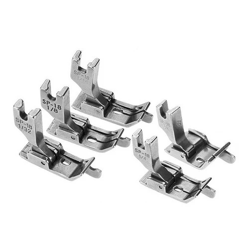 Kit Calcador Pesponto Com Guia Reta Industrial SP18 - Kit com 5 Peças