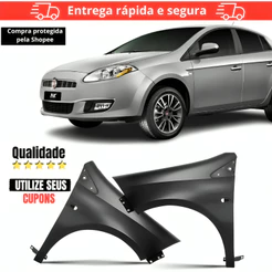 Par/Un Paralama Dianteiro Fiat Bravo 2011 2012 2013 2014 2015 2016 Para Lama Lameiro Novo