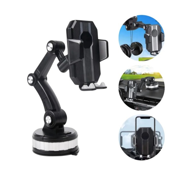 Suporte Universal Veicular Articulado Com Super Fixador Para Celular IT BLUE LE-079