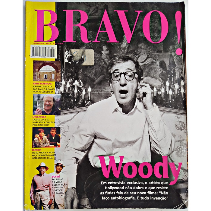 Revista Bravo Nº 5, Woody Allen, Paulinho da Viola, Olavo Carvalho, Ano 1998