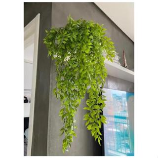 Kit de Arranjo Planta caída Artificial com 1 Pendente Samambaia Fícus + Argila + Vaso Marrom e Musgo em Oferta na Shopee