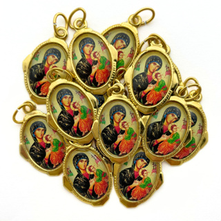 100 Medalhinhas Nossa Senhora Do Perpétuo Socorro em Oferta na Shopee