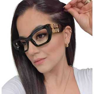 Armação óculos para grau feminina mulheres blogueiras estilo gatinho com acessorios em Oferta na Shopee