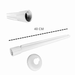 Braço de Chuveiro Haste de Chuveiro ALUMÍNIO BRANCO em Oferta na Shopee