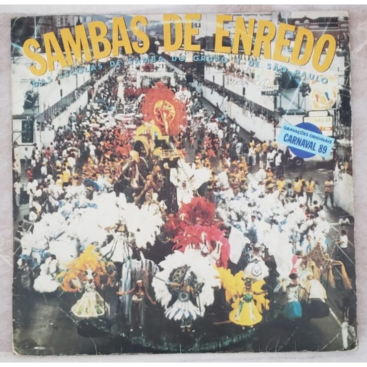 LP Sambas enredo de São Paulo - 1989