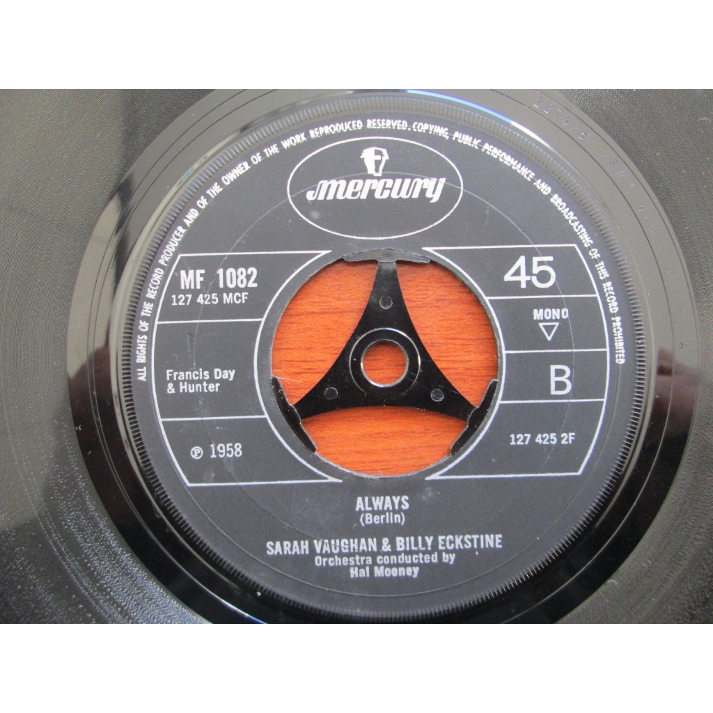 COMPACTO VINIL IMPORTADO / SARAH VAUGHAN & BILLY ECKSTINE 1957/1958/MONO 45- IMPECÁVEL - RARISSIMO