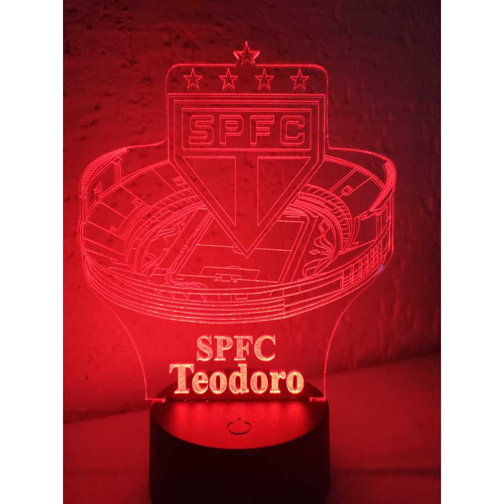 Luminária Abajur Led Estádio Cícero Pompeu de Toledo São Paulo Morumbi