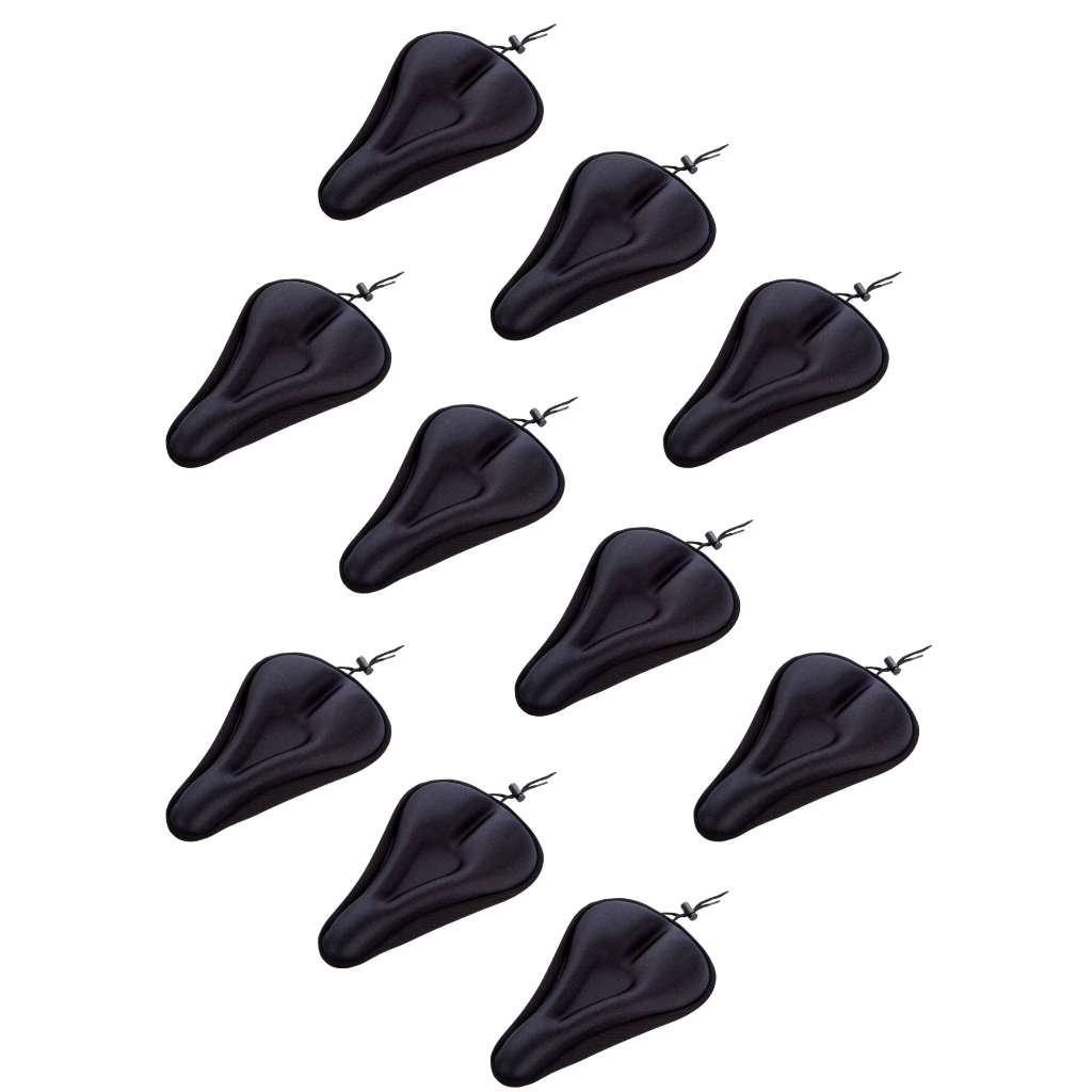 10x Capas Banco Gel Bicicleta Bike Selim Confortável Anatômico Macio BMX Spinning