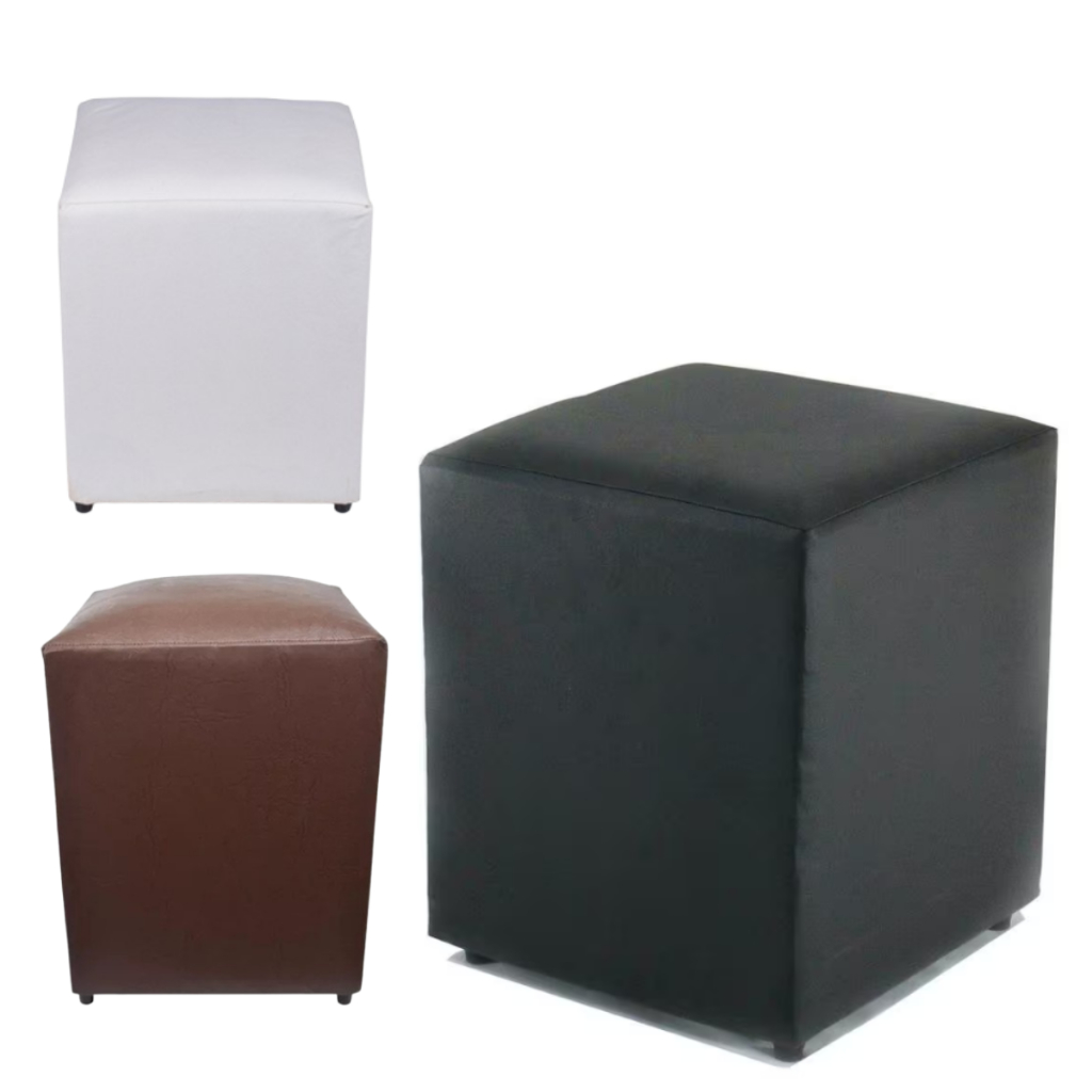 Puff Puf Quadrado Estofado Banco Decorativo Assento Sala Quarto Escritório Compacto Penteadeira Puf