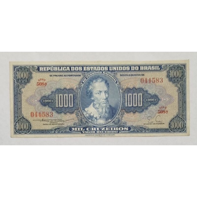 Cédula de 1000 cruzeiros sob C 050