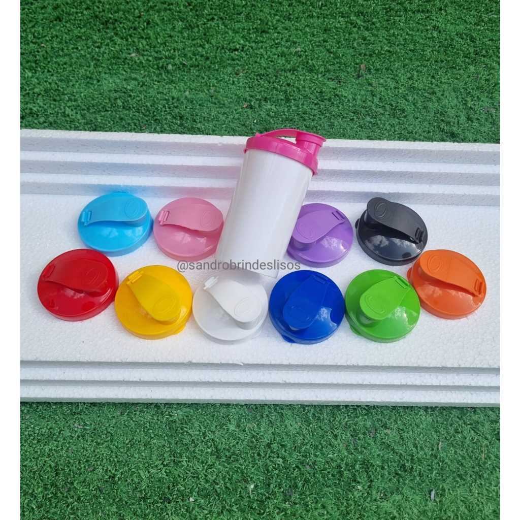 Kit 20 - Copo Short Drink 200ml BRANCO com tampa flip (shake) em Oferta na Shopee