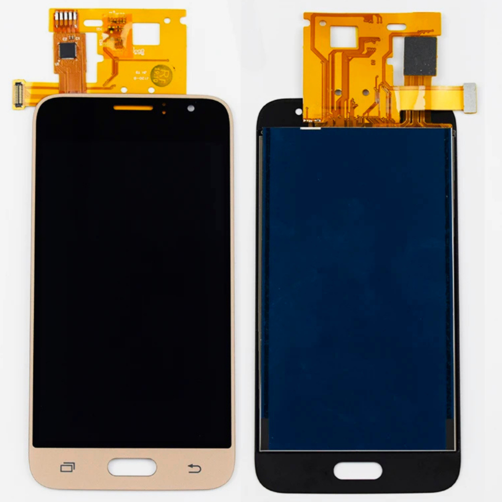 Tela Frontal Lcd Display Touch Compatível J1 2016 J120f J120M J120H/DS LCD GROSSA Dourado