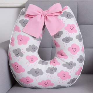 Almofada de Amamentação para Amamentar Travesseiro 100% Algodão com Laço Capa com Zíper em Oferta na Shopee