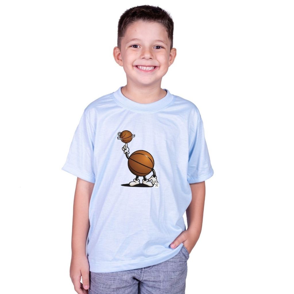 ROUPA INFANTIL MENINO MENINA BASQUETE JOGADOR CESTA ENTERRAR CAMISETA CAMISA
