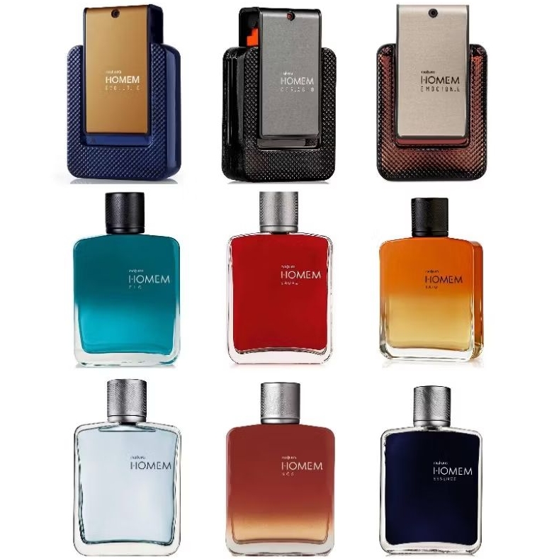 Natura Homem Deo Parfum ou Desodorante Colônia 100 ml Tato ou Elo ou Sagaz ou Essence ou Dom ou Coragio ou Emocione