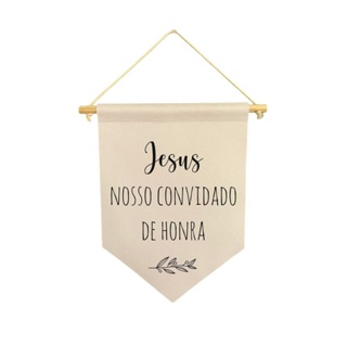 Flamula decorativa para casamento Jesus é o nosso convidado de honra em Oferta na Shopee