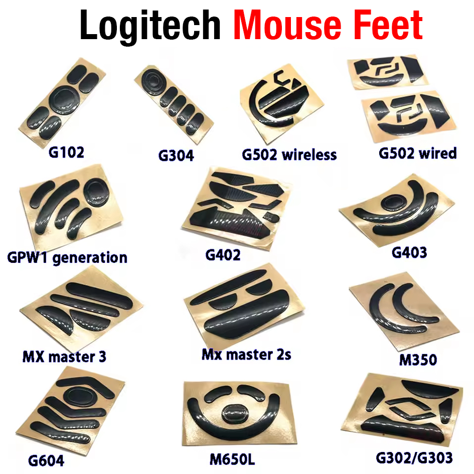 Mouse Feet Logitech G Pro, G Pro X, G102, G302, G303, G304, G402, G403, G502, G704, G900, Mx Master, Mx Anywhere — R$ 19,90 em Shopee