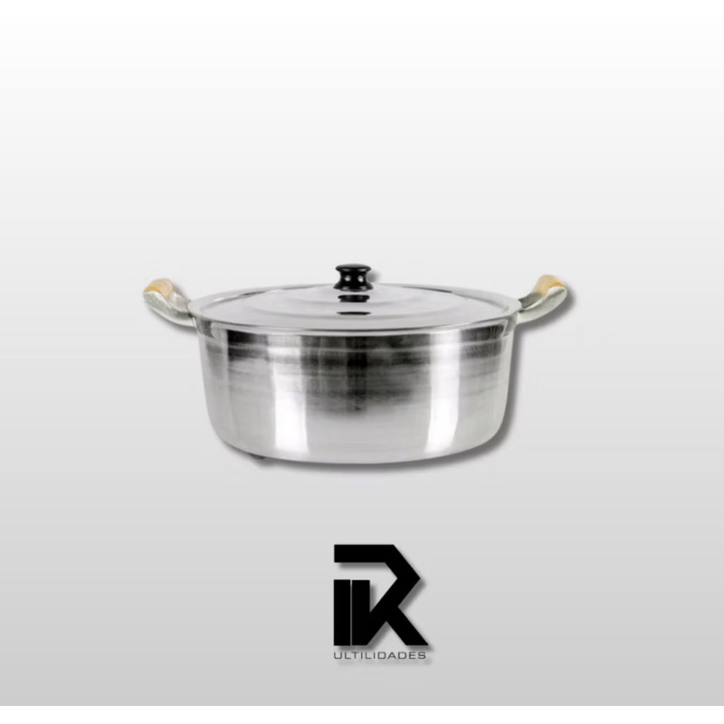 Panela n° 40 Grande em alumínio batido grosso fundido 18Litros em Oferta na Shopee