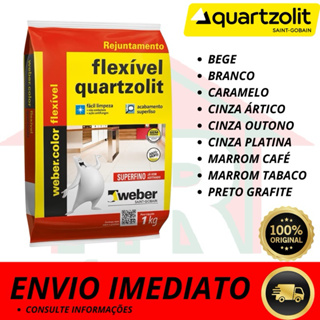 Rejunte Flexível Quartzolit 1KG Várias Cores em Oferta na Shopee