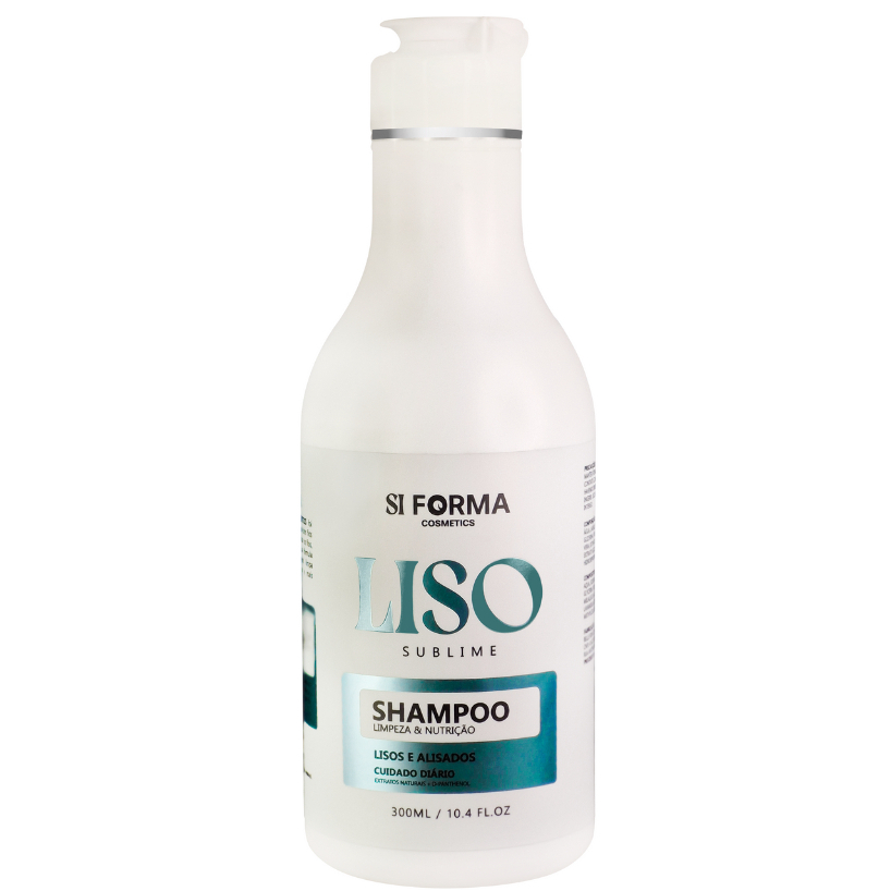 Shampoo SiForma Liso e Alisados Pós Progressiva Sem Sal Hidratação Anti Frizz Alinhamento Pós Química 300ml