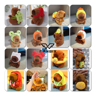 Chaveiro De Pelúcia Capivara Vários Modelos Brinquedo Pelúcia Com Mochila De Tartaruga Fofinho, Fanwix