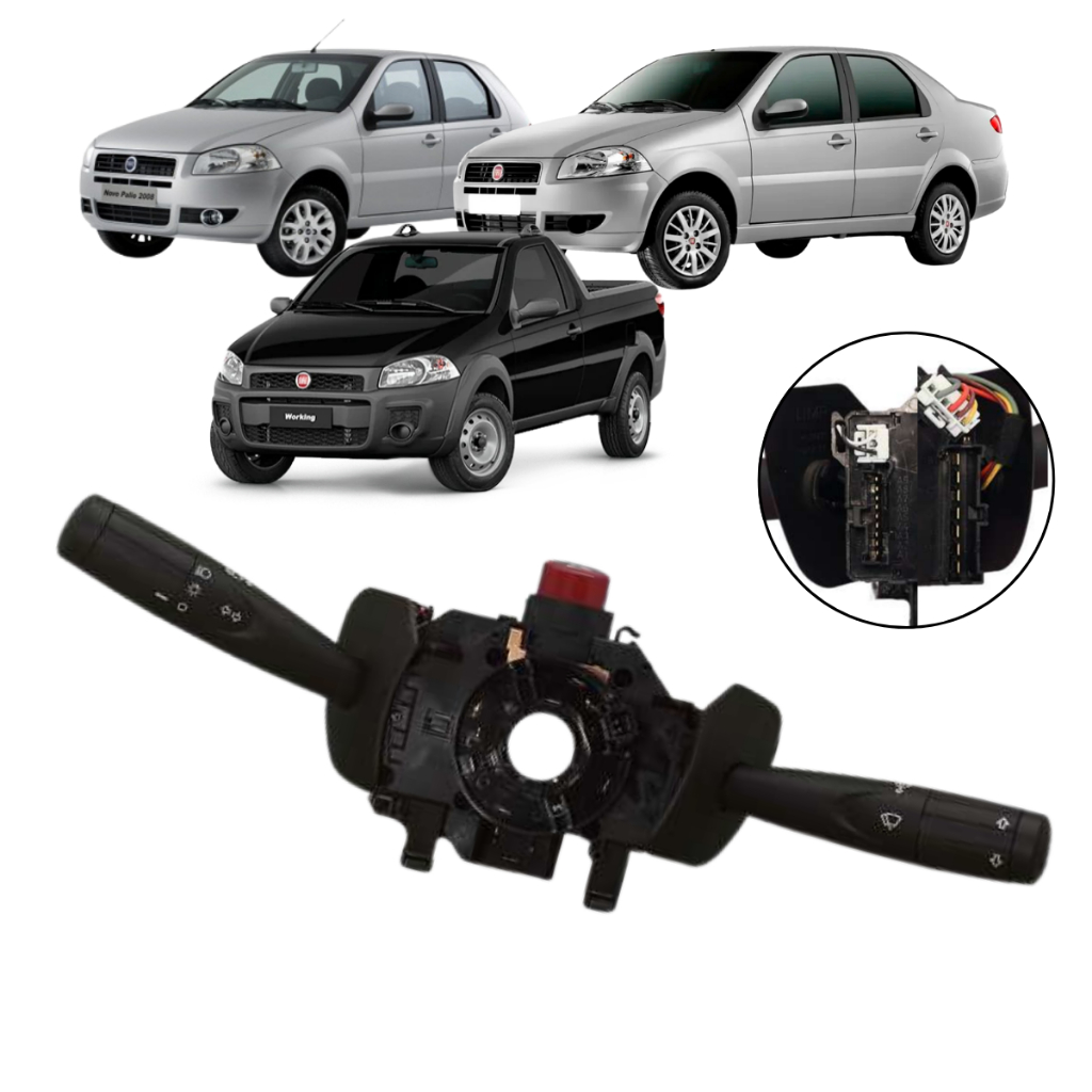 Chave De Seta Fiat Palio Siena Strada 2008 A 2013 Com Trip Sem Limpador Traseiro 1001908170