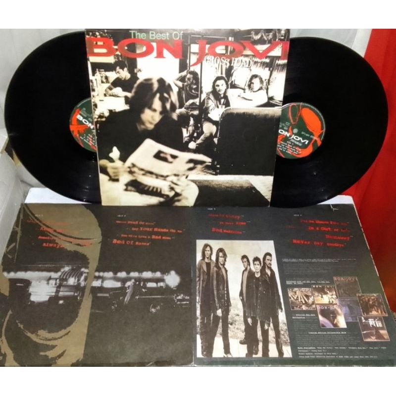 LP Bon Jovi - Cross Road - The best of Bon Jovi. Importado. Primeira prensagem. ( Guns n Roses, Europe, Cinderella )
