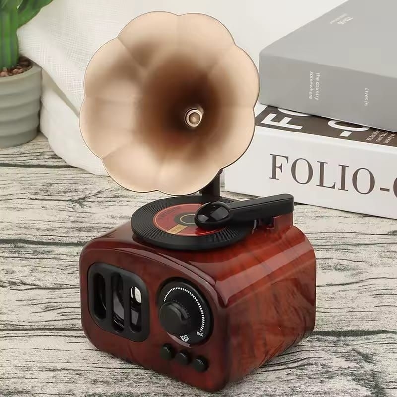 Caixa de música retro fonógrafo decoração para casa presentes ornamento criativo clássico vintage arte de mesa decoração em Oferta na Shopee